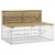 Produktbild 5 för Trädgårdsbänk gabiondesign 287x71x65,5 cm impregnerad furu