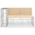 Produktbild 4 för Trädgårdsbänk gabiondesign 347x71x65,5 cm massiv furu