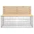Produktbild 6 för Trädgårdsbänk gabiondesign 347x71x65,5 cm massiv furu