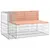 Produktbild 3 för Trädgårdsbänk gabion-design 347x71x65,5 cm massivt douglasträ