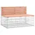 Produktbild 5 för Trädgårdsbänk gabion-design 347x71x65,5 cm massivt douglasträ
