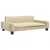 Produktbild 2 för Barnsoffa gräddvit 90x53x30 cm tyg