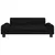 Produktbild 3 för Barnsoffa svart 90x53x30 cm tyg