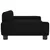 Produktbild 4 för Barnsoffa svart 90x53x30 cm tyg