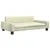 Produktbild 2 för Barnsoffa gräddvit 90x53x30 cm konstläder