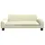 Produktbild 3 för Barnsoffa gräddvit 90x53x30 cm konstläder