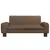 Produktbild 3 för Barnsoffa brun 70x45x30 cm tyg