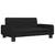 Produktbild 2 för Barnsoffa svart 70x45x30 cm tyg
