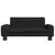 Produktbild 3 för Barnsoffa svart 70x45x30 cm tyg