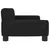 Produktbild 4 för Barnsoffa svart 70x45x30 cm tyg