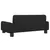 Produktbild 5 för Barnsoffa svart 70x45x30 cm tyg