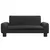 Produktbild 3 för Barnsoffa svart 70x45x30 cm konstläder
