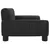 Produktbild 4 för Barnsoffa svart 70x45x30 cm konstläder