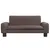 Produktbild 3 för Barnsoffa brun 70x45x30 cm konstläder