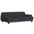 Produktbild 2 för Barnsoffa svart 90x53x30 cm sammet