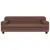 Produktbild 3 för Barnsoffa brun 90x53x30 cm konstläder