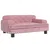 Produktbild 2 för Barnsoffa rosa 70x45x30 cm sammet