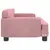 Produktbild 4 för Barnsoffa rosa 70x45x30 cm sammet