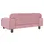 Produktbild 5 för Barnsoffa rosa 70x45x30 cm sammet