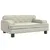 Produktbild 2 för Barnsoffa gräddvit 70x45x30 cm konstläder