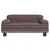 Produktbild 3 för Barnsoffa brun 70x45x30 cm konstläder