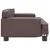 Produktbild 4 för Barnsoffa brun 70x45x30 cm konstläder