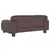 Produktbild 5 för Barnsoffa brun 70x45x30 cm konstläder