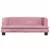 Produktbild 3 för Barnsoffa rosa 80x45x30 cm sammet