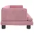Produktbild 4 för Barnsoffa rosa 80x45x30 cm sammet