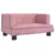 Produktbild 2 för Barnsoffa rosa 60x40x30 cm sammet