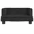 Produktbild 3 för Barnsoffa svart 60x40x30 cm sammet