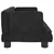 Produktbild 4 för Barnsoffa svart 60x40x30 cm sammet