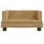 Produktbild 3 för Barnsoffa brun 60x40x30 cm sammet