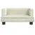 Produktbild 3 för Barnsoffa gräddvit 60x40x30 cm sammet