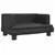 Produktbild 2 för Barnsoffa svart 60x40x30 cm konstläder