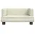 Produktbild 3 för Barnsoffa gräddvit 60x40x30 cm konstläder