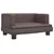 Produktbild 2 för Barnsoffa brun 60x40x30 cm konstläder