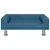 Produktbild 3 för Barnsoffa blå 70x45x26,5 cm sammet