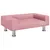 Produktbild 2 för Barnsoffa rosa 70x45x26,5 cm sammet