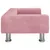 Produktbild 4 för Barnsoffa rosa 70x45x26,5 cm sammet