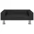 Produktbild 3 för Barnsoffa svart 70x45x26,5 cm sammet