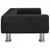 Produktbild 4 för Barnsoffa svart 70x45x26,5 cm sammet