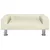 Produktbild 3 för Barnsoffa gräddvit 70x45x26,5 cm sammet