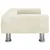 Produktbild 4 för Barnsoffa gräddvit 70x45x26,5 cm sammet