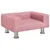 Produktbild 2 för Barnsoffa rosa 50x40x26,5 cm sammet