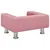 Produktbild 5 för Barnsoffa rosa 50x40x26,5 cm sammet