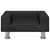 Produktbild 3 för Barnsoffa svart 50x40x26,5 cm sammet