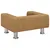 Produktbild 5 för Barnsoffa brun 50x40x26,5 cm sammet
