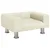 Produktbild 2 för Barnsoffa gräddvit 50x40x26,5 cm sammet