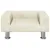 Produktbild 3 för Barnsoffa gräddvit 50x40x26,5 cm sammet